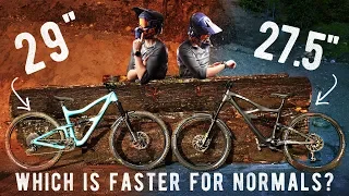 Which is Faster for Average Riders? // 27.5 VS 29 TIMED BATTLE