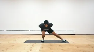 One Leg Speed Skating Lateral Hold