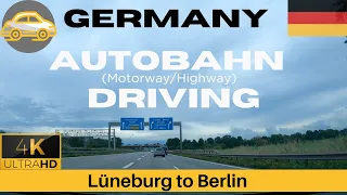 Driving in Germany : Autobahn (Motorway), Lüneburg to Berlin
