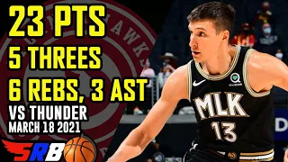 BOGDAN BOGDANOVIC 23 points 5 threes 6 rebs 3 asts vs Thunder | Full Highlights | 18.03.2021