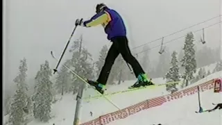 Nelson Carmichael explains old-school mogul skiing jumps - 1994