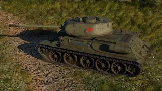 10 KILLS: T-34-85 D-5T - Realistic Battles - War Thunder Gameplay