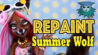 Doll Repaint: Summer Wolf Collab 🌴Canis Lupus