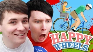 Dan and Phil play HAPPY WHEELS!!