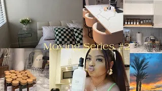 moving series #2 finally decorating my bedroom, organizing my kitchen + target haul