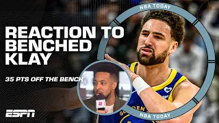 CJ McCollum was SURPRISED to see Klay Thompson come off the bench 👀 | NBA Today