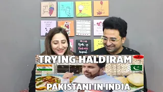 Pakistani Reacts to Haldiram food / Delhi Food/ Pakistani visiting india 🇮🇳 🇵🇰