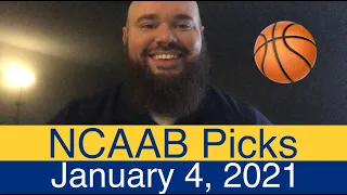 NCAAB Picks (1-4-21) College Basketball Predictions | NCAA Men’s Daily Vegas Line | Free Plays