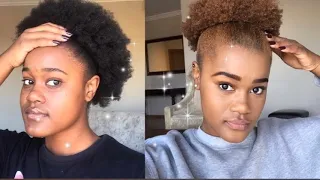 I DYED MY 4C HAIR HONEY BLONDE 👱🏾‍♀️ | SOUTH AFRICAN YOUTUBER