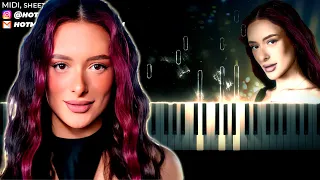 Eden Golan - Hurricane piano karaoke instrumental cover lyrics - eurovision 2024 Israel