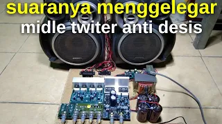 ide usaha,rakit ampli BOMBASTER extra BASS  HOREQ,full sampai jadi.