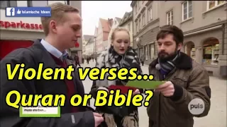 Violent verses, Quran or Bible?