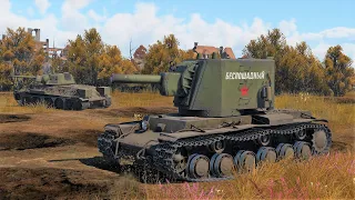 War Thunder: USSR - KV-2 Gameplay [1440p 60FPS]