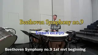 Beethoven Symphony no.9 1st mvt Timpani excerpts with Deajeon Philharmonic Orchestra