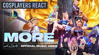 K/DA - MORE (ft. Madison Beer, (G)I-DLE, Lexie Liu, Jaira Burns, Seraphine) Cosplay Reaction eng sub