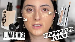 UNSPONSORED IL MAKIAGE FOUNDATION & CONCEALER REVIEW & WEAR TEST