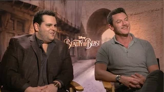 Beauty and The Beast | Josh Gad and Luke Evans Improvised Scene | Interview