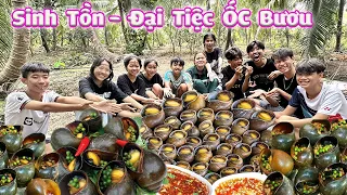 Thử Thách Sinh Tồn Chỉ Được Bắt Ốc Bươu - Có Thành Viên Mới #trangandvinh