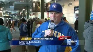 Former Brewers Pitcher Don August Joins WISN 12 News Live from Arctic Tailgate