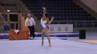 Sunisa Lee (USA) One Pass Floor Routine - Training Day 1, 2019 City of Jesolo Trophy