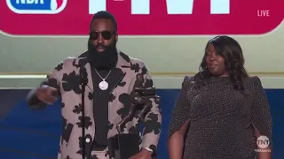Harden with a funny chuckle