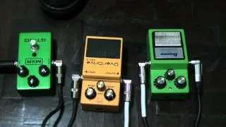 IBANEZ TUBE SCREAMER - BOSS OD3 - MXR GT-OD OVERDRIVE TEST