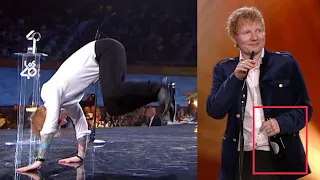 Ed Sheeran literally FLIPPED & DRANK his way onto stage as he swept all majors @ Los40 Music awards