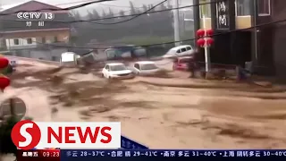 Massive floods destroy homes, vehicles and properties in China’s Shanxi province