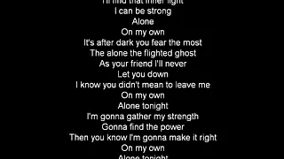 Paul Delph - On My Own Alone (Lyrics)