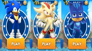 Subway Surfers Sonic Boom vs Sonic Dash Super Shadow Tag with Ryan Pj Masks All Characters Unlocked