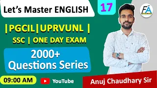 General English ( Let's Master English class) 2000 + Questions Series 17 By Anuj Chaudhary Sir