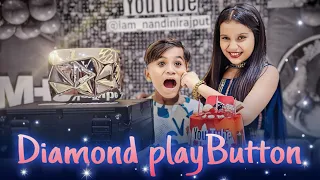 Diamond Play Button Celebration 🥳|| Unboxing ||Tappu Parmar Vlog|| #tappuparmar #diamondplaybutton