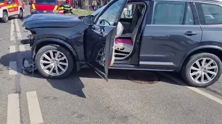 VOLVO XC90 crash vs Mitsubishi Lancer 08.04.2022, Cluj-Napoca Romania