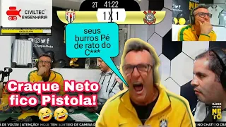 Reação Craque Neto Atlético GO 1 Corinthians 1 | Rádio Craque Neto vamos rir🤣🤣