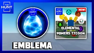 Como conseguir Emblema The Hunt 2024 en Poder Elemental Tycoon