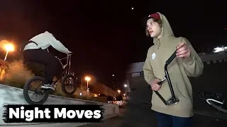 Катаемся по ночной Москве | Сломал вилку | Макс Чуприна | Диморл | BMX