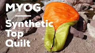 How To Make A Synthetic Top Quilt - DIY / MYOG