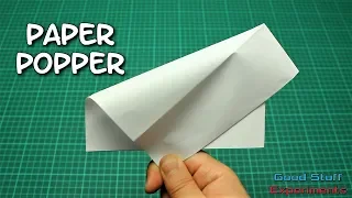 How to Make a Paper Popper - Loud Paper Banger