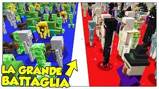 IL GIGANTESCO SCONTRO TRA I MOB DI MINECRAFT ITA!