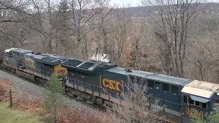 Underpowered CSX Coal Train The Old College try didn't work this time. Jan 6 2024