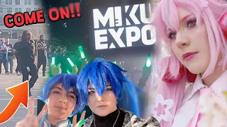 We Paid to Watch Miku on a TV and Get Yelled at by Security | Miku Expo 2024 VLOG