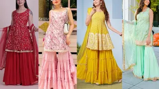 Most Trendy & Attractive Sharara Suit Design | Sharara Gharara Designs | Sharara Kurti Designs