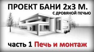 Баня.Проект парной  2х3. Ч1. Печь Изистим. Огнезащита