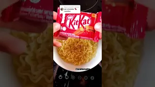 I made KITKAT 🍫 noodles! 🍜