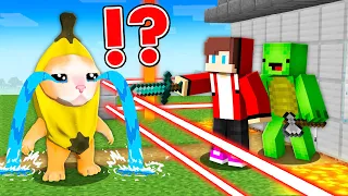 BANANA CAT vs. Security House in Minecraft - Maizen JJ and Mikey