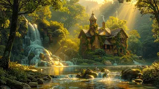 Enchanting Celtic Music - Fantasy Music World - Peaceful Space by the Stream,Sleep,Relax