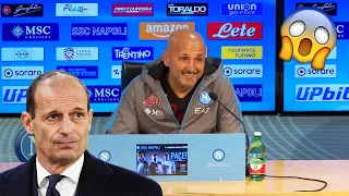 Spalletti ZITTISCE Allegri davanti a tutti 😱: "Inutile mettersi il cappello e la barba finta!"