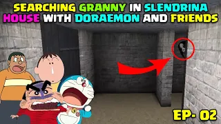 Searching Granny in Slendrina house with Doraemon and Friend I granny vs doraemon I  doraemon granny