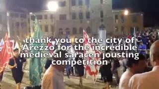 What is cool about the Arezzo Jousting competition