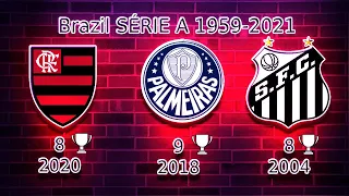 Brazil 🇧🇷 Serie A Champions 🏆 Brazil Serie A 1959-2021.